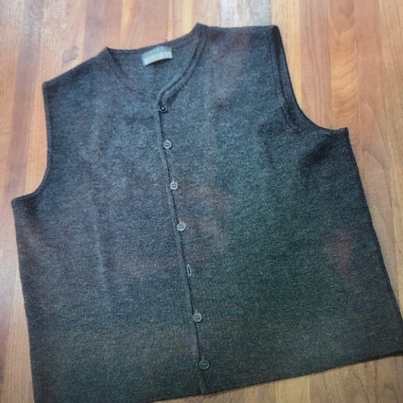 Men's Gray Cardigan Sweater - Picture 1 of 3